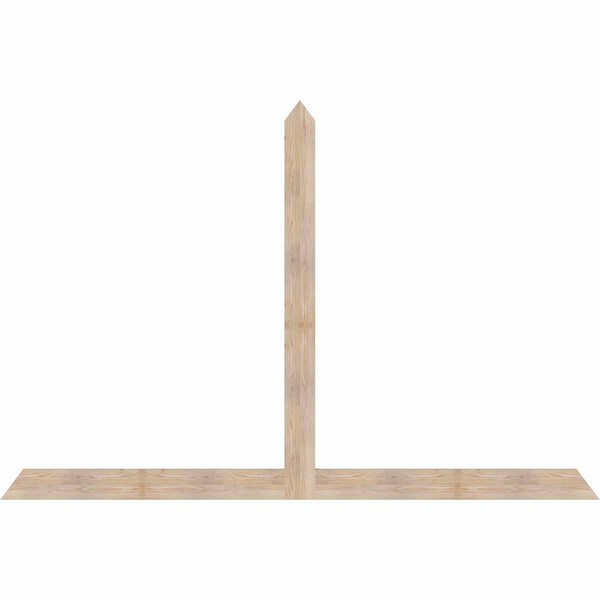 Ekena Millwork Portland Smooth Timber Gable Bracket, Douglas Fir, 108"W x 72"H x 1 1/2"D x 5 1/2"F, 16/12 Pitch GBW108X72X0206POR00SDF - main
